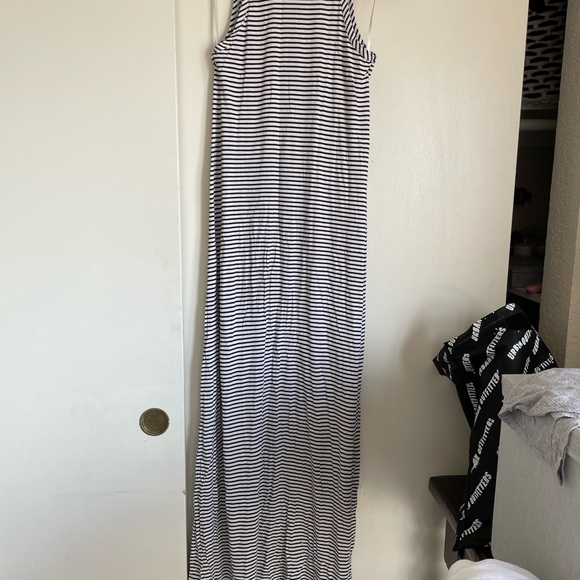 Striped full length summer dress - Picture 4 of 4